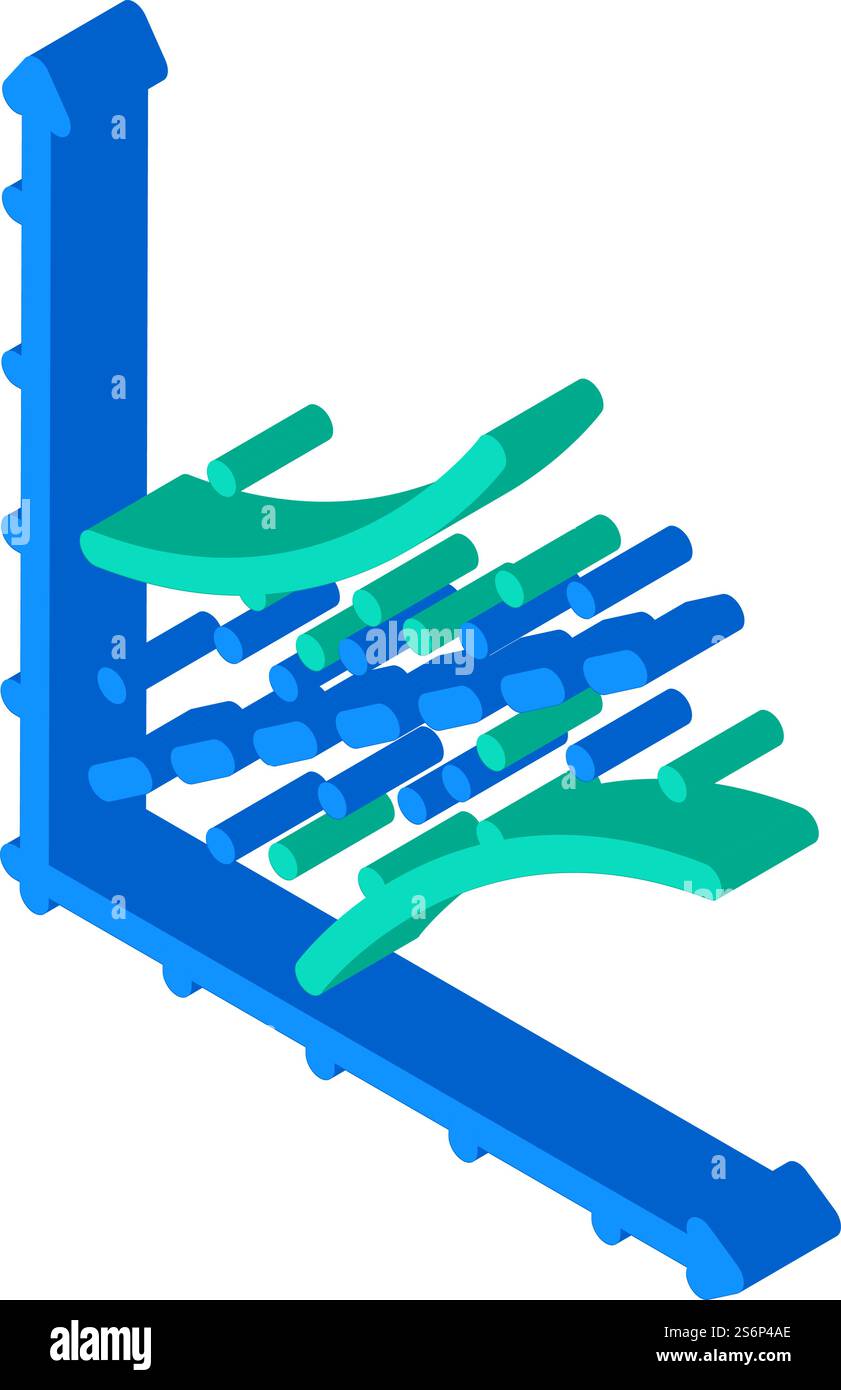 vecteur d'icône isométrique de régression linéaire. signe de régression linéaire. illustration de symbole isolé. illustration vectorielle isométrique de régression linéaire Illustration de Vecteur