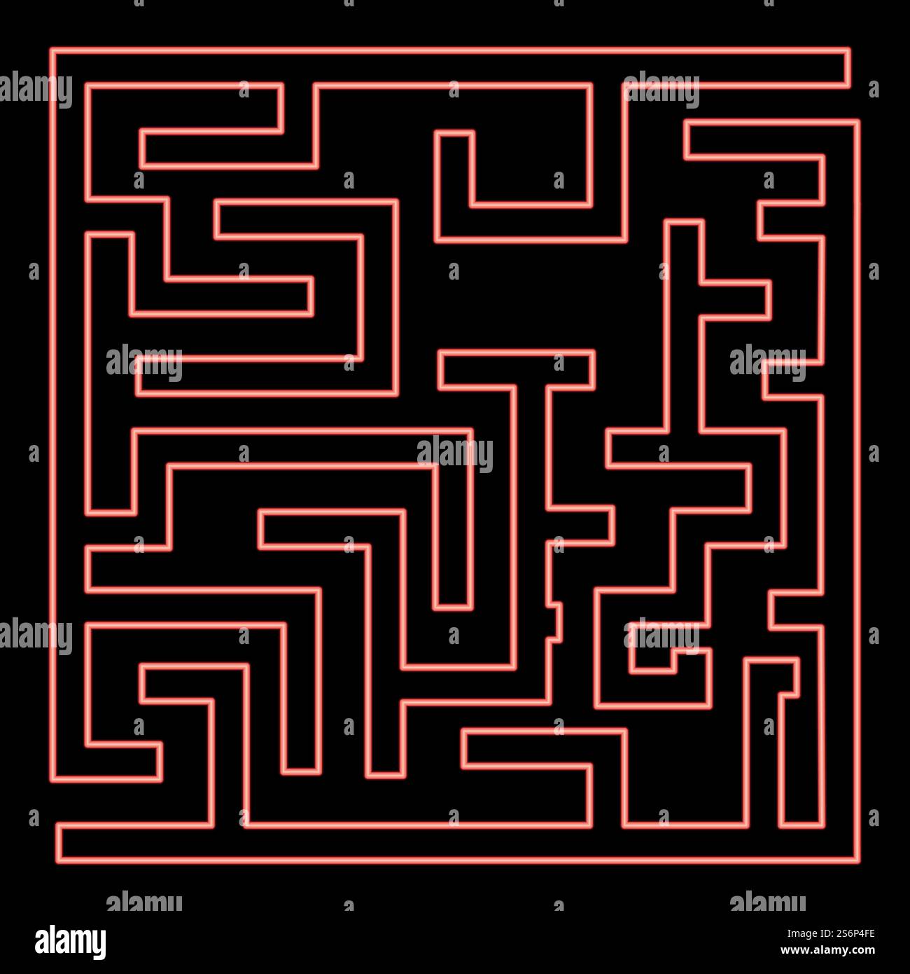 Labyrinthe de néon labyrinthe énigme de vecteur de couleur rouge illustration image de lumière de style plat. Néon labyrinthe labyrinthe énigme de vecteur de couleur rouge illustration de style plat image Illustration de Vecteur