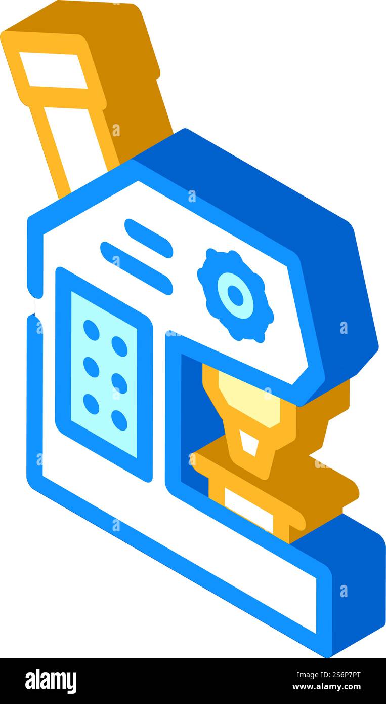 vecteur d'icône isométrique d'outil de laboratoire de microscope. panneau d'outil de laboratoire pour microscope. illustration de symbole isolé. illustration vectorielle d'icône isométrique d'outil de laboratoire de microscope Illustration de Vecteur