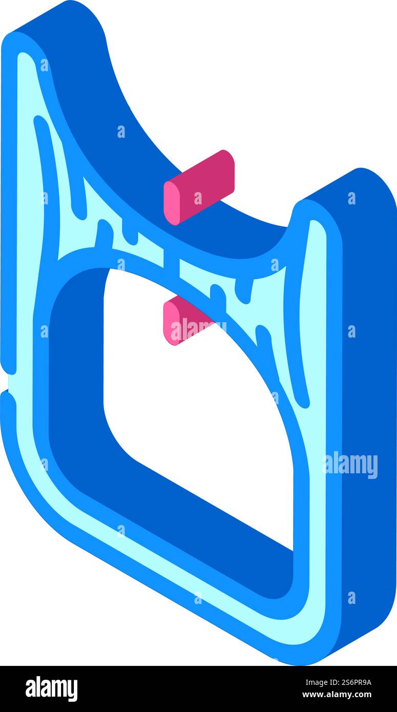 vecteur d'icône isométrique de trou de ver. signe de trou de vis sans fin. illustration de symbole isolé. illustration vectorielle d'icône isométrique de trou de ver Illustration de Vecteur