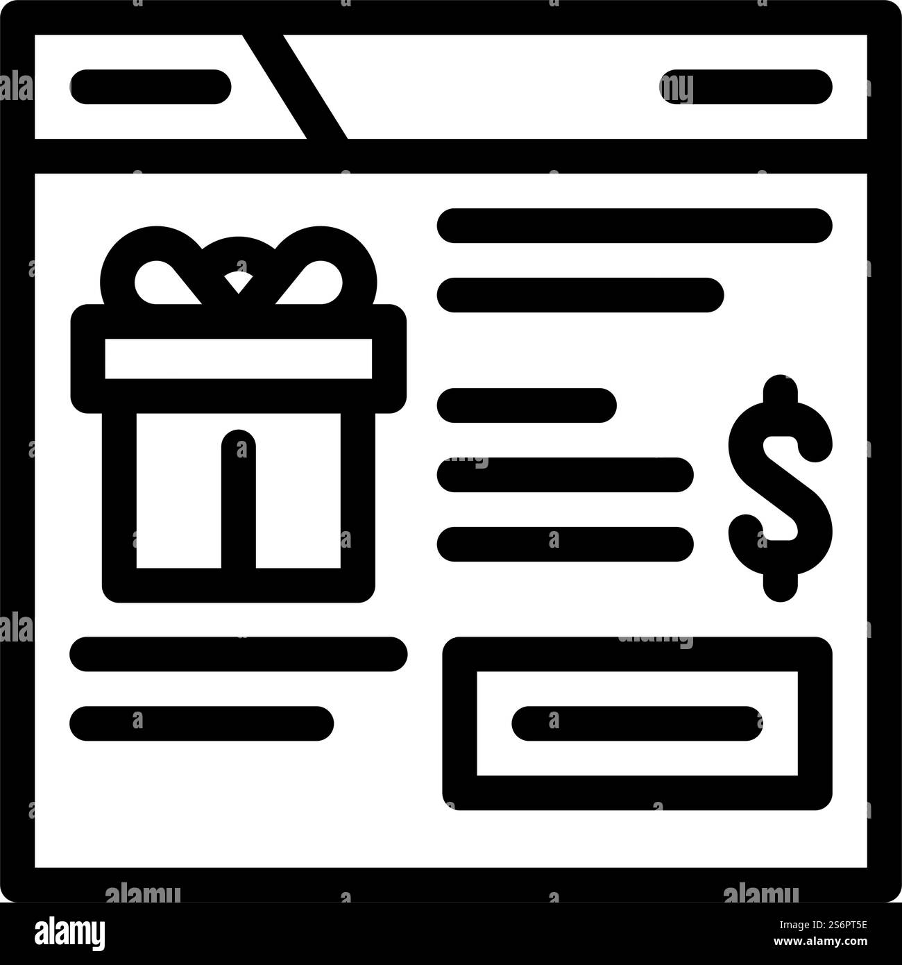 vecteur d'icône de ligne promo ruban. panneau promotionnel ruban. illustration noire du symbole de contour isolé. illustration vectorielle d'icône de ligne de promotion de ruban Illustration de Vecteur