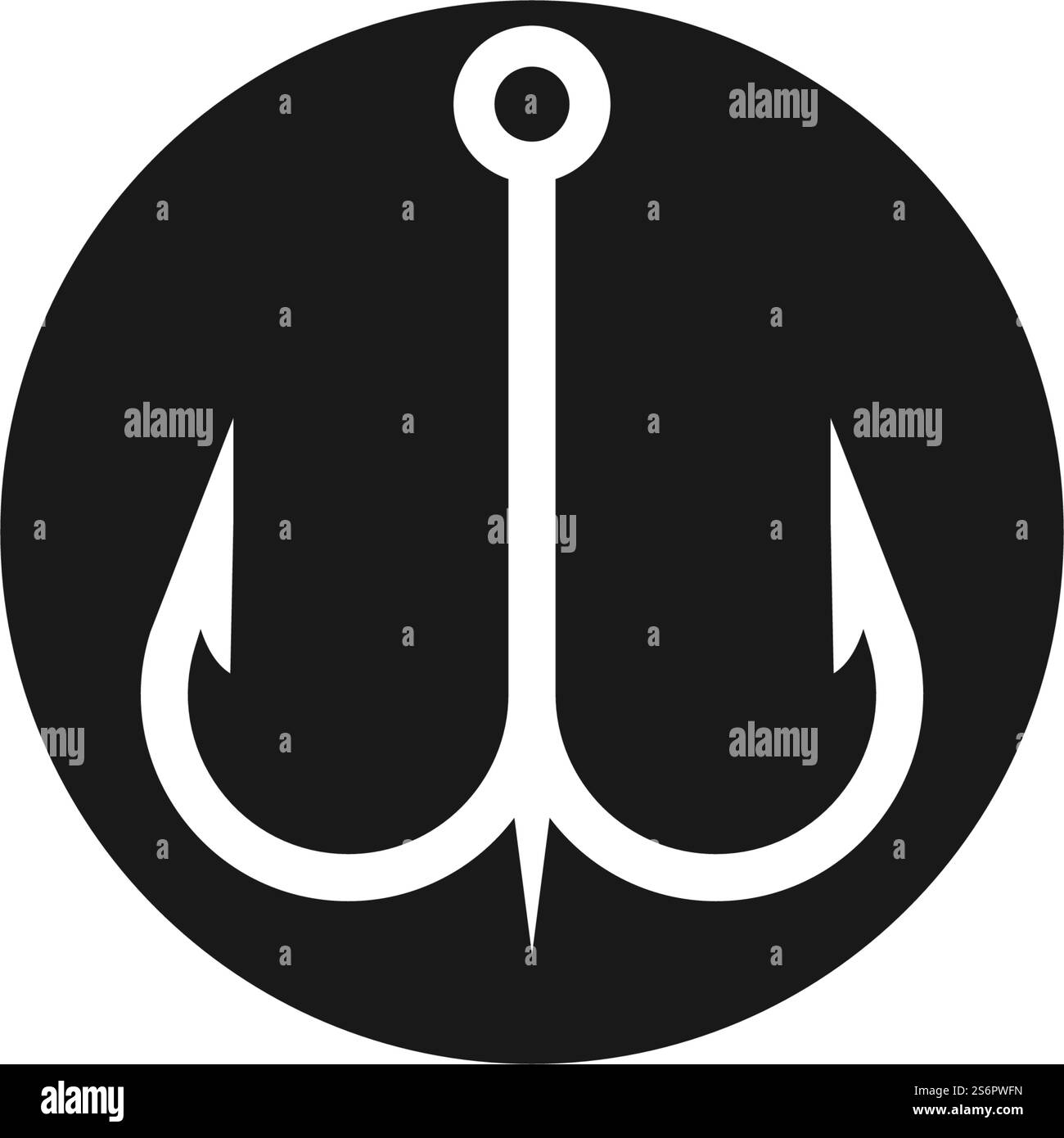Conception plate de vecteur d'icône de leurre Illustration de Vecteur