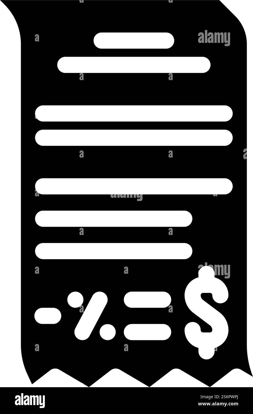 vecteur d'icône de glyphe de réduction d'argent. panneau de réduction d'argent. illustration noire du symbole de contour isolé. illustration vectorielle d'icône de glyphe d'escompte d'argent Illustration de Vecteur