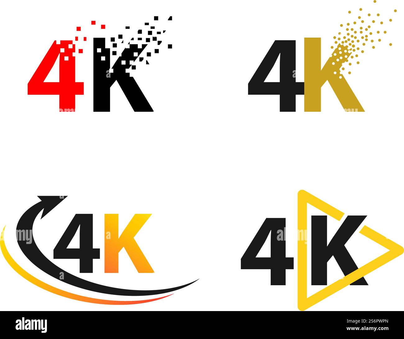 Design plat vectoriel Ultra HD 4K. Illustration de Vecteur