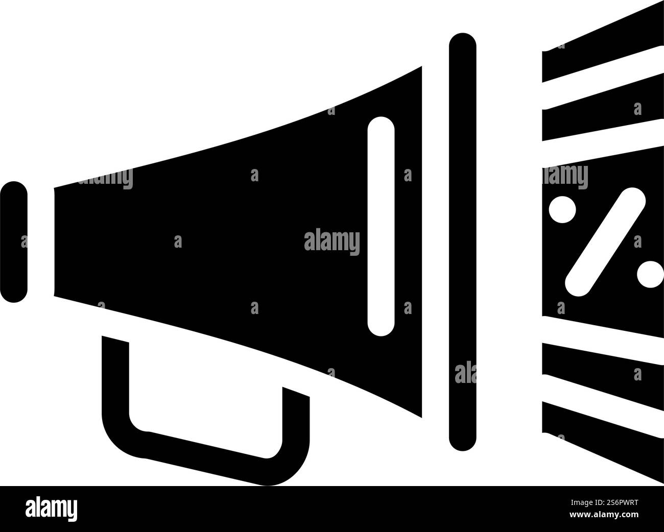 vecteur d'icône de glyphe promo explosion. affiche promotionnelle explosion. illustration noire du symbole de contour isolé. explosion promo illustration vectorielle d'icône de glyphe Illustration de Vecteur