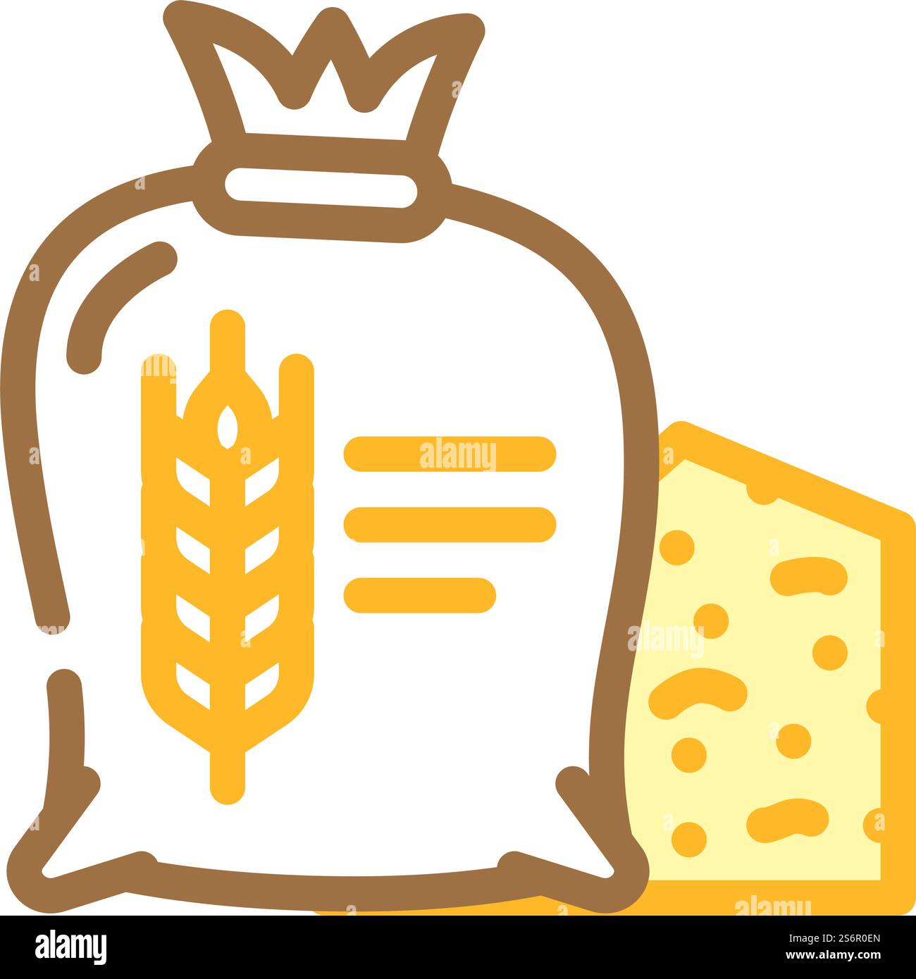 vecteur d'icône de couleur de récolte de blé. panneau de récolte de blé. illustration de symbole isolé. illustration vectorielle d'icône de couleur de récolte de blé Illustration de Vecteur