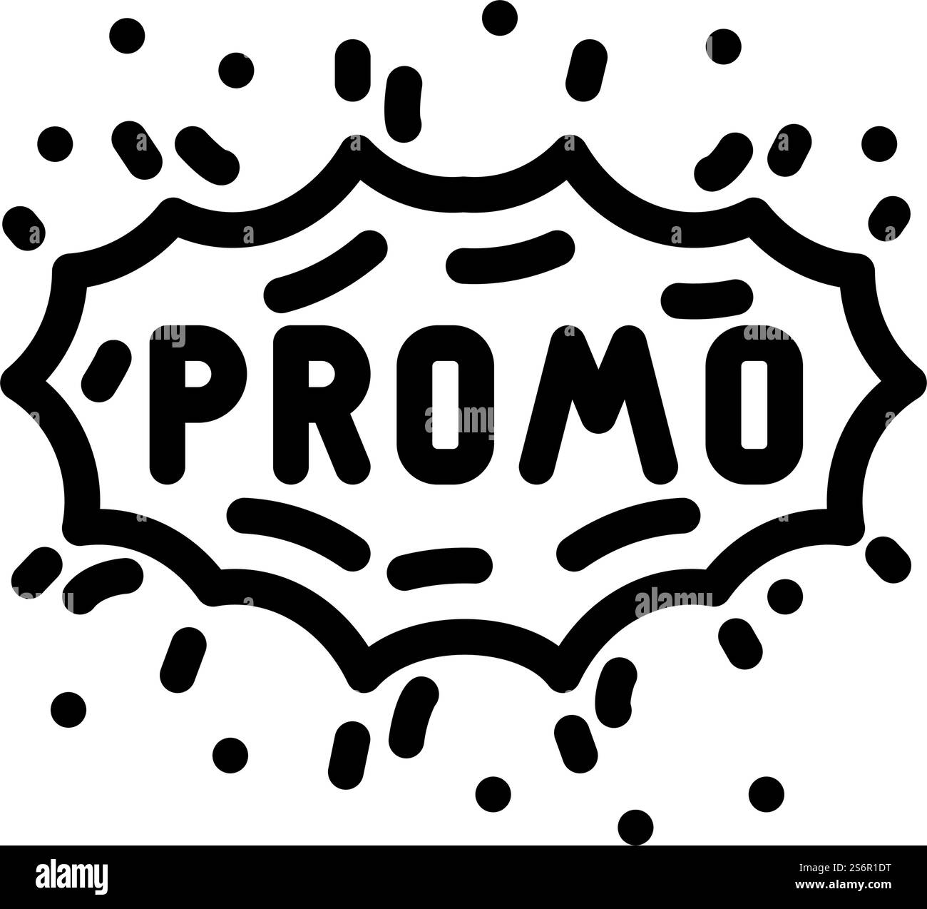 les rumeurs parlent de vecteur d'icône de ligne de rabais. les rumeurs parlent de signe de rabais. illustration noire du symbole de contour isolé. les rumeurs parlent d'illustration vectorielle d'icône de ligne de rabais Illustration de Vecteur