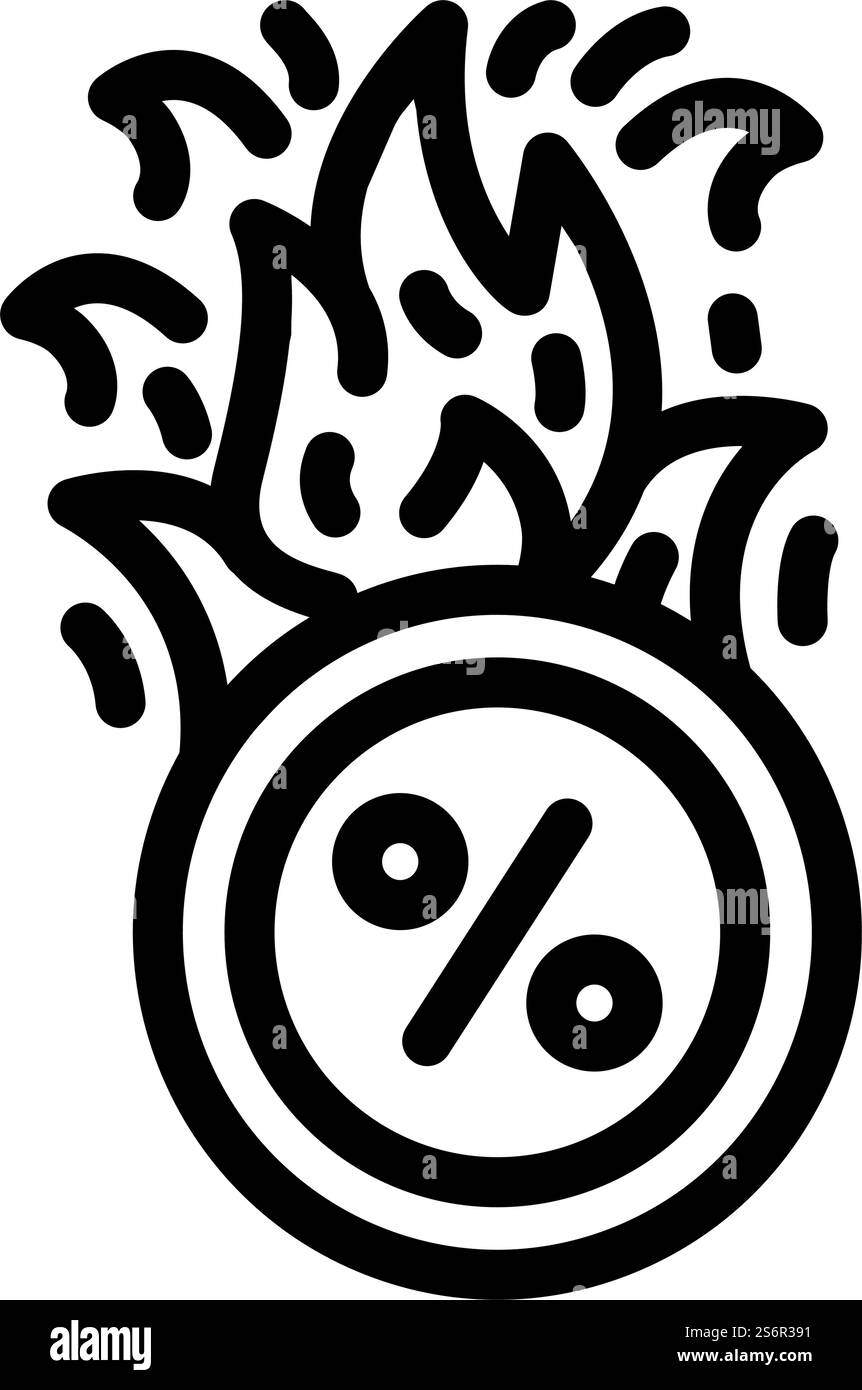 vecteur d'icône de ligne de voiture promo. panneau de promotion de voiture. illustration noire du symbole de contour isolé. illustration vectorielle d'icône de ligne de voiture promo Illustration de Vecteur