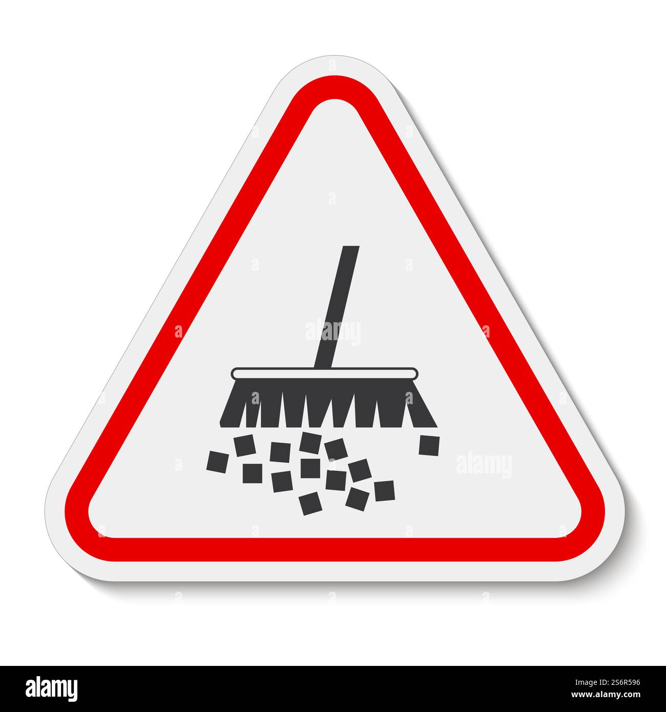 Étiquette de mise en garde éviter la création de poussière Illustration de Vecteur