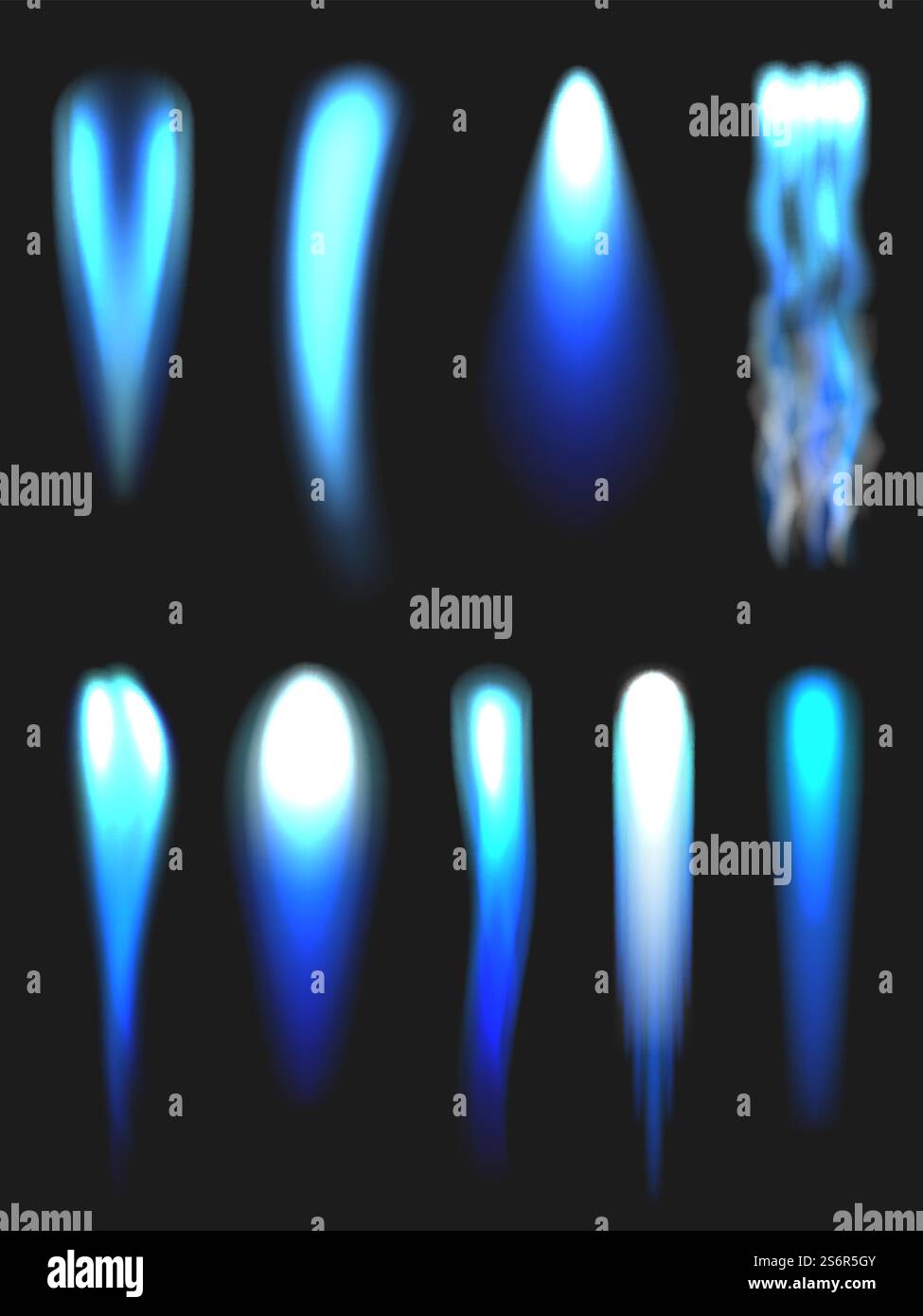 Flammes de jet. Bleu de tir de l'aviation alimentant la flamme futuriste de moteur de fusée décent vecteurs réalistes. Illustration feu flamboyant et chaleur bleu inflammable. Flammes de jet. Bleu de tir de l'aviation alimentant la flamme futuriste de moteur de fusée décent vecteurs réalistes Illustration de Vecteur