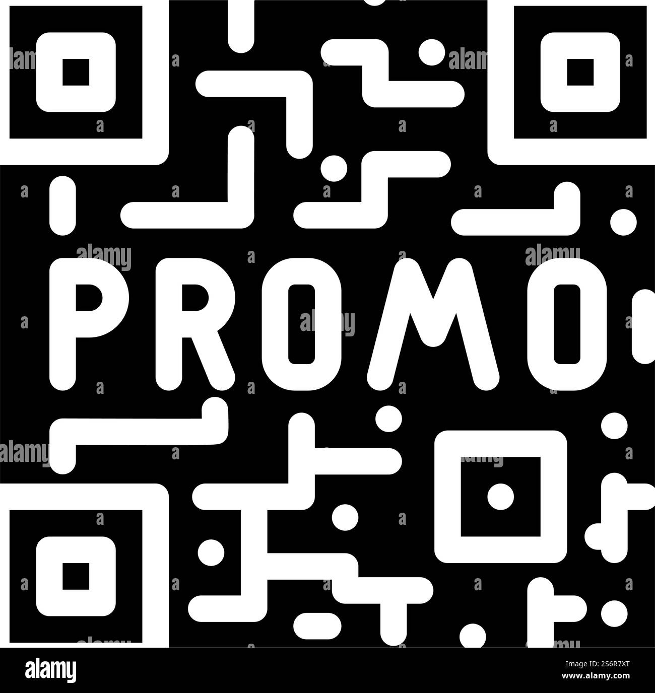 vecteur d'icône de glyphe de code qr. signe de code qr. illustration noire du symbole de contour isolé. illustration vectorielle d'icône de glyphe de code qr Illustration de Vecteur