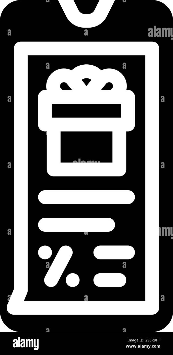 newsletter dans le vecteur d'icône de glyphe de messager. newsletter en signe de messager. illustration noire du symbole de contour isolé. newsletter dans l'illustration vectorielle d'icône de glyphe de messager Illustration de Vecteur