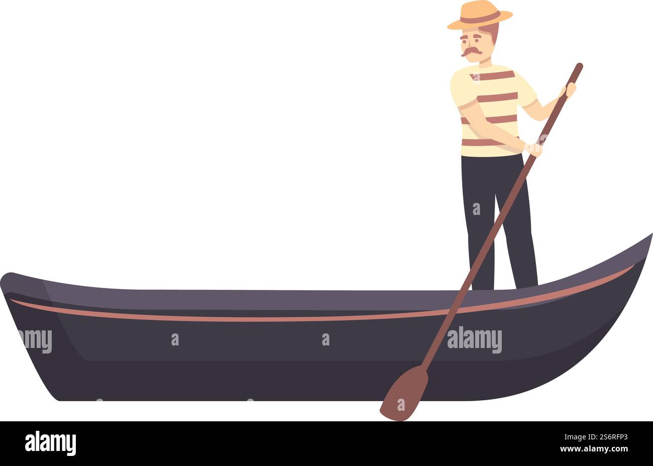 Vecteur de dessin animé d'icône de gondole de l'eau. Bateau Venise. Voyage italien. Vecteur de dessin animé d'icône de gondole de l'eau. Bateau Venise Illustration de Vecteur