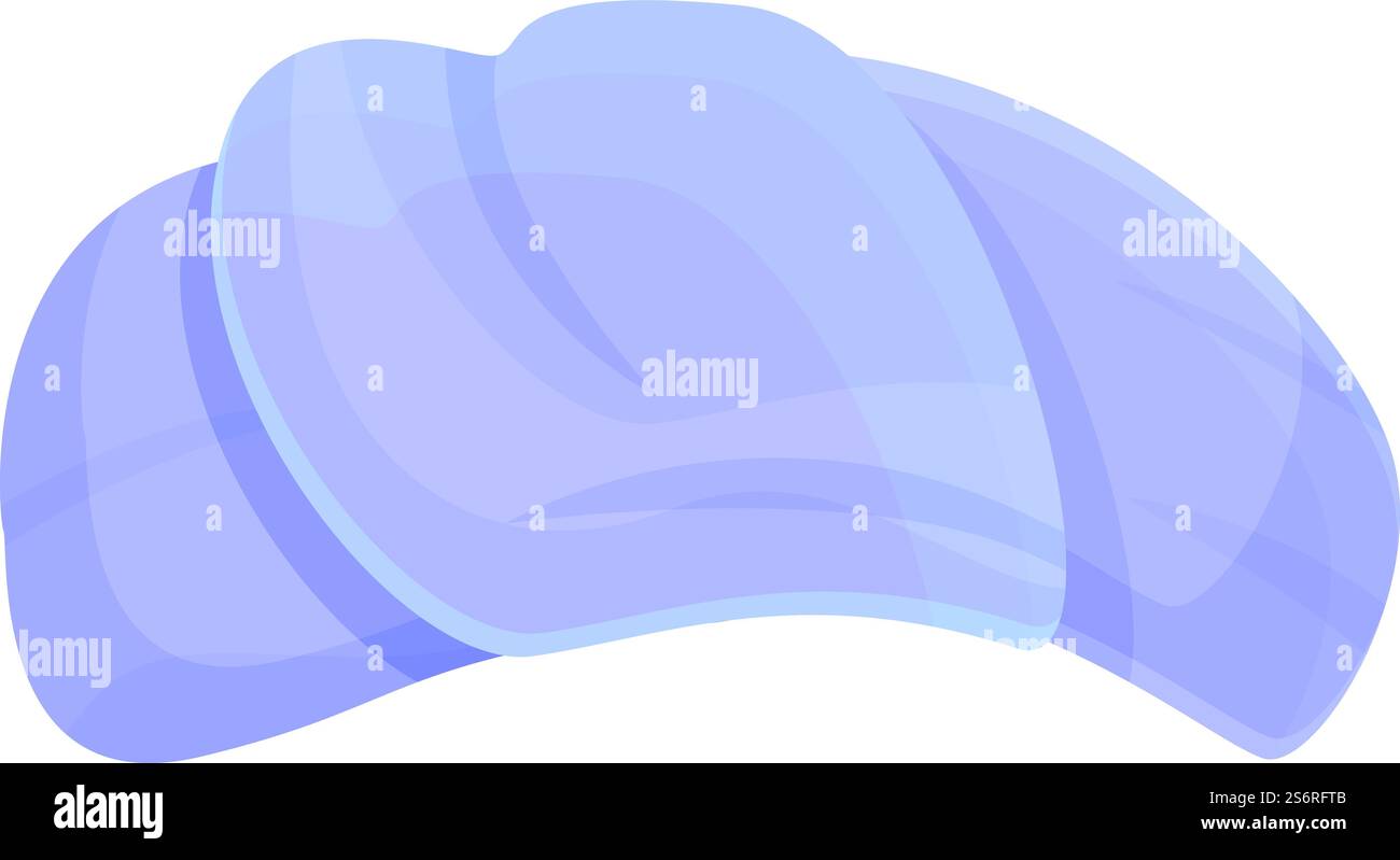 Vecteur de dessin animé d'icône turban de Pagdi. Chapeau arabe. Coiffe indienne. Vecteur de dessin animé d'icône turban de Pagdi. Chapeau arabe Illustration de Vecteur