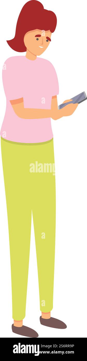 Vecteur de dessin animé d'icône de jeu de test en ligne. Examen QI. Quiz mobile. Vecteur de dessin animé d'icône de jeu de test en ligne. Examen QI Illustration de Vecteur