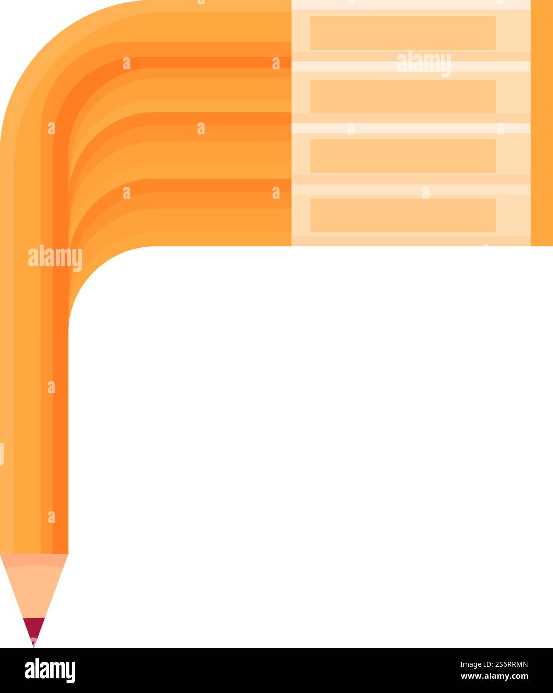 Vecteur de dessin animé d'icône de crayon en bois. Écriture sur papier. Crayon pointu. Vecteur de dessin animé d'icône de crayon en bois. Écriture sur papier Illustration de Vecteur