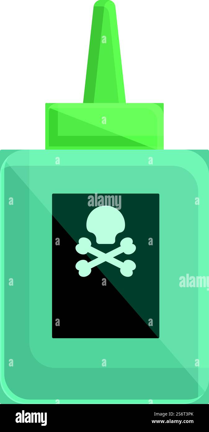 Vecteur de dessin animé d'icône de gel chimique. Bouteille de nettoyage. Toiler propre. Vecteur de dessin animé d'icône de gel chimique. Bouteille de nettoyage Illustration de Vecteur