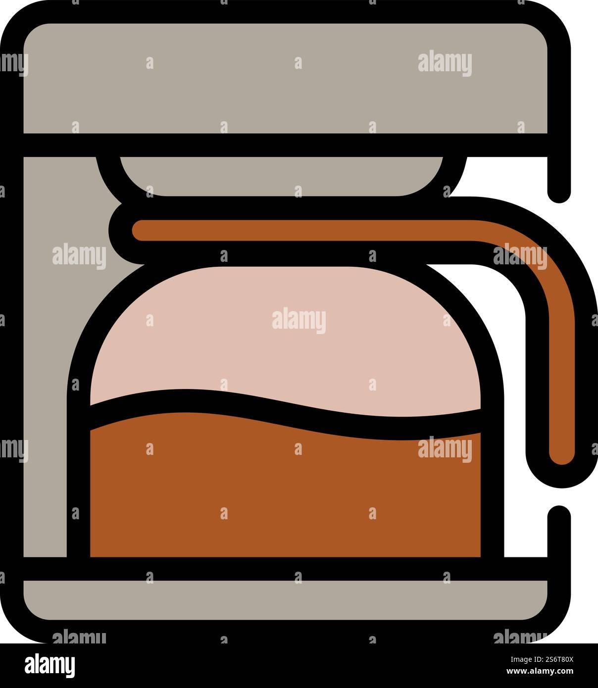 Vecteur de contour d'icône de machine à café. Boisson au café. Tasse d'affaires. Vecteur de contour d'icône de machine à café. Boisson au café Illustration de Vecteur