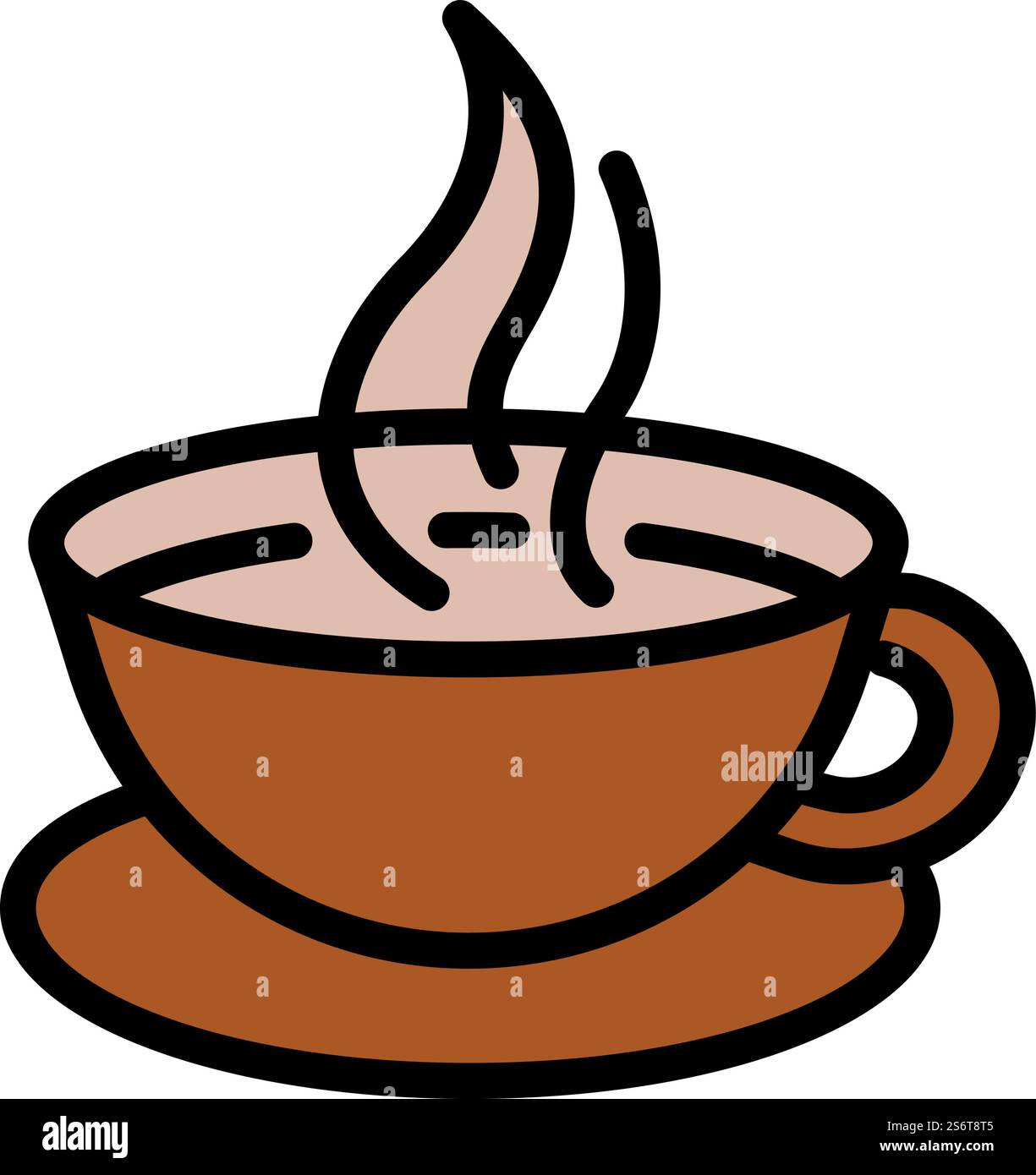 Vecteur de contour d'icône de tasse de café du matin. Boisson au café. Machine de fabrication. Vecteur de contour d'icône de tasse de café du matin. Boisson au café Illustration de Vecteur