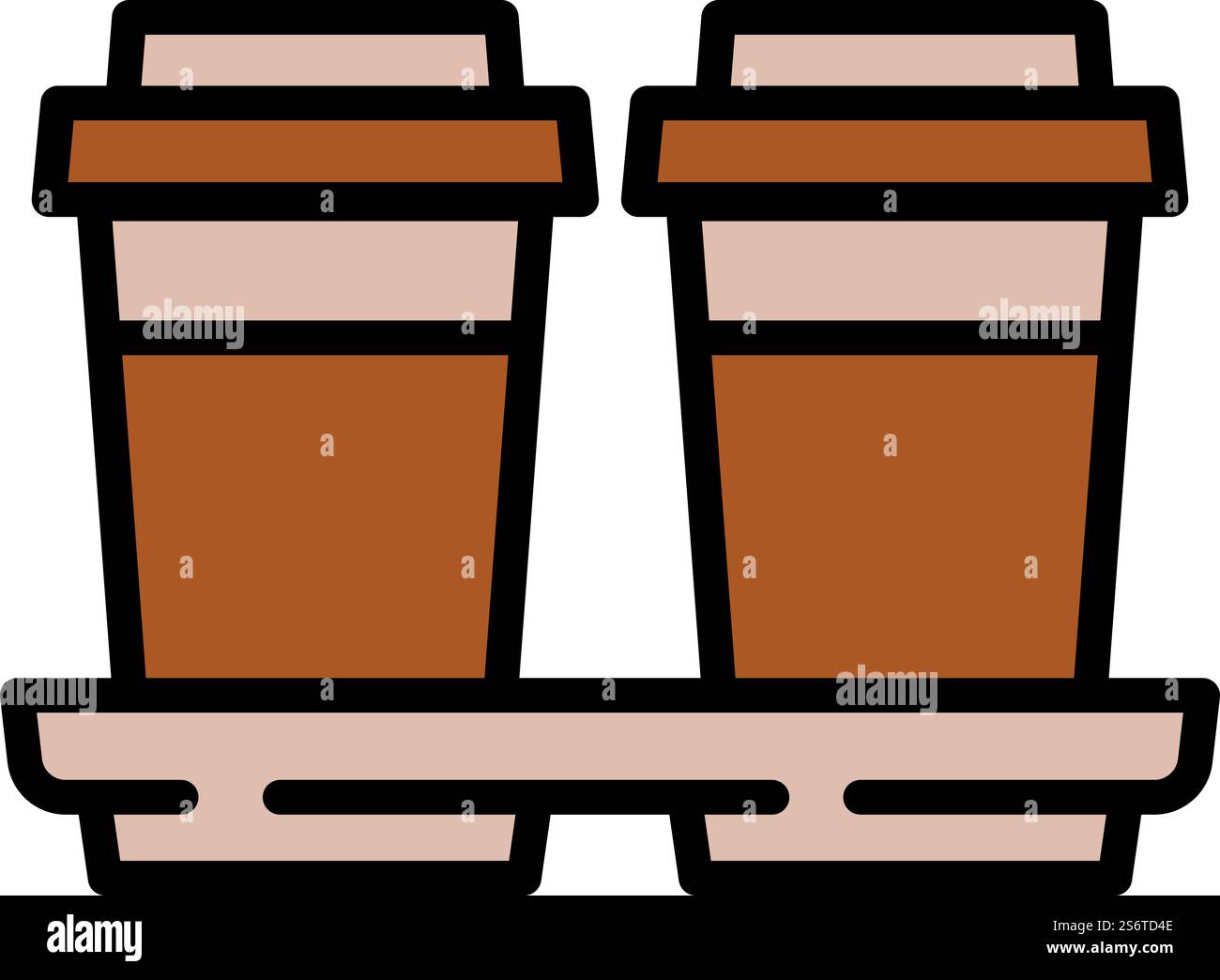 Vecteur de contour d'icône de tasse Coffee to Go. Bar à boissons. Machine espresso. Vecteur de contour d'icône de tasse Coffee to Go. Bar à boissons Illustration de Vecteur