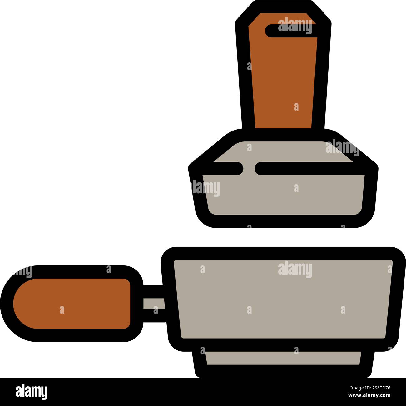 Vecteur de contour d'icône d'outil de machine à café. Buvez un espresso. Travail à froid. Vecteur de contour d'icône d'outil de machine à café. Buvez un espresso Illustration de Vecteur