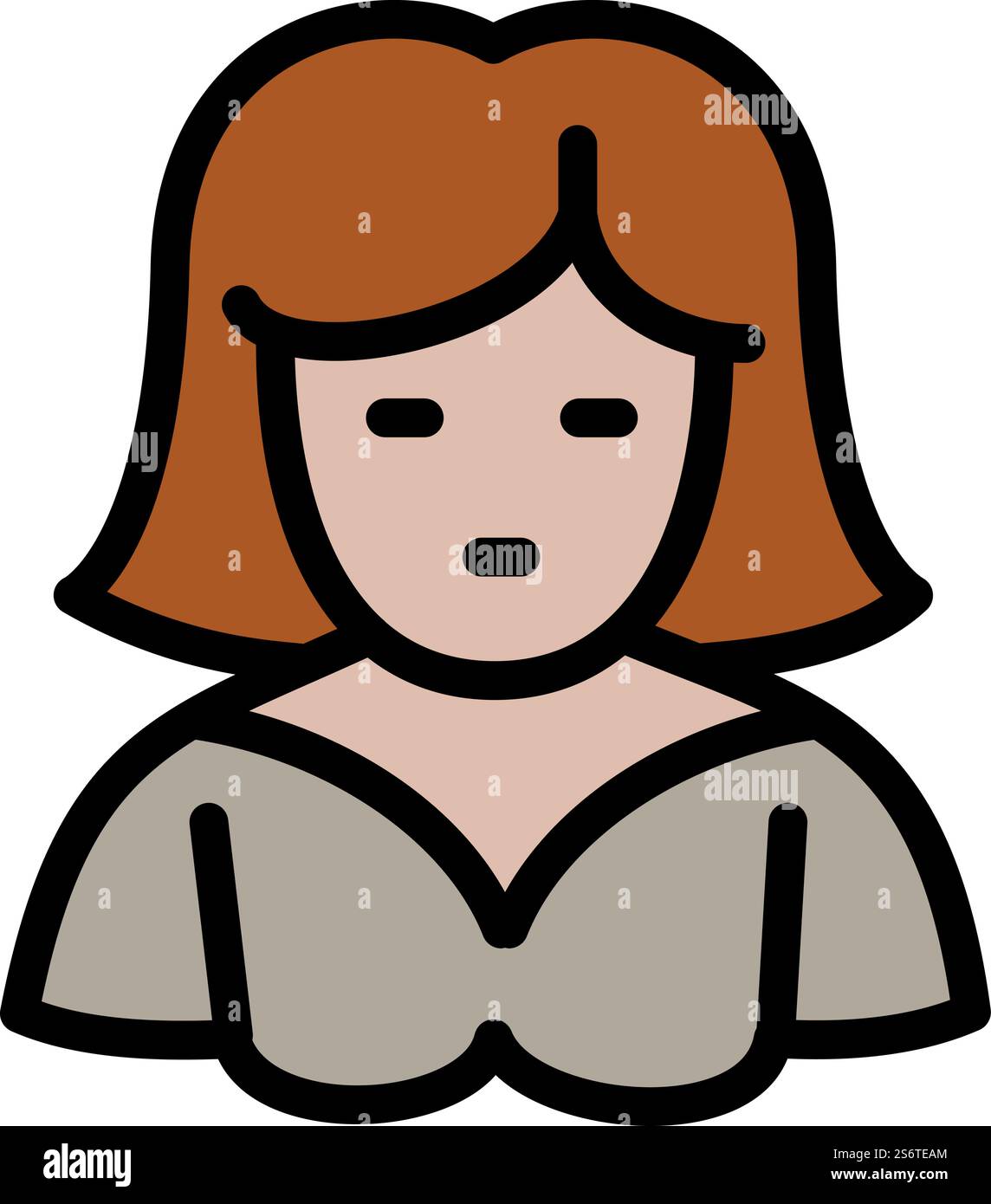 Vecteur de contour d'icône de barista fille. Boisson au café. Machine froide. Vecteur de contour d'icône de barista fille. Boisson au café Illustration de Vecteur