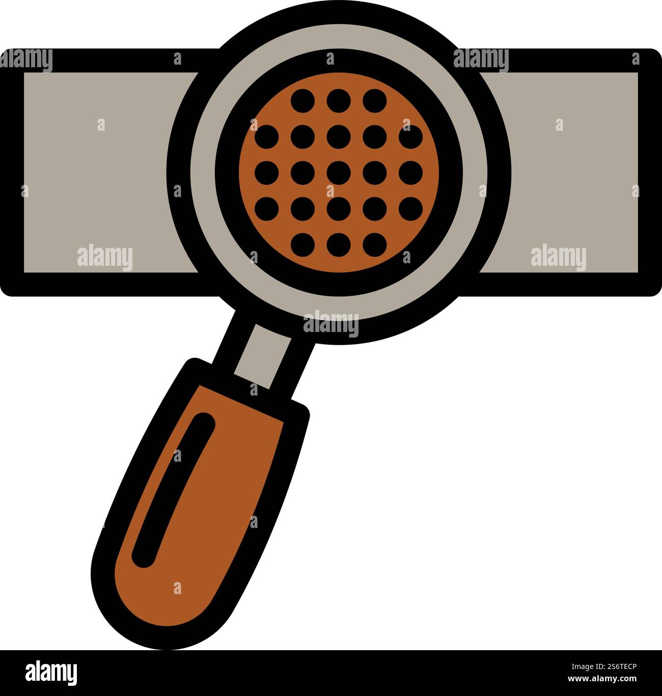 Vecteur de contour d'icône d'outil de machine à café. Boisson au café. Préparation d'espresso. Vecteur de contour d'icône d'outil de machine à café. Boisson au café Illustration de Vecteur