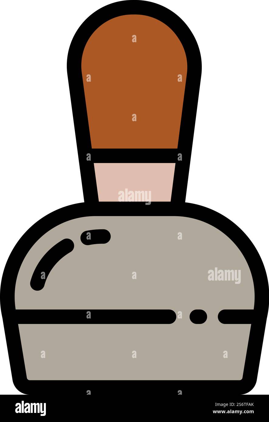 Vecteur de contour de l'icône de l'outil de barista. Boisson au café. Machine de fabrication. Vecteur de contour de l'icône de l'outil de barista. Boisson au café Illustration de Vecteur