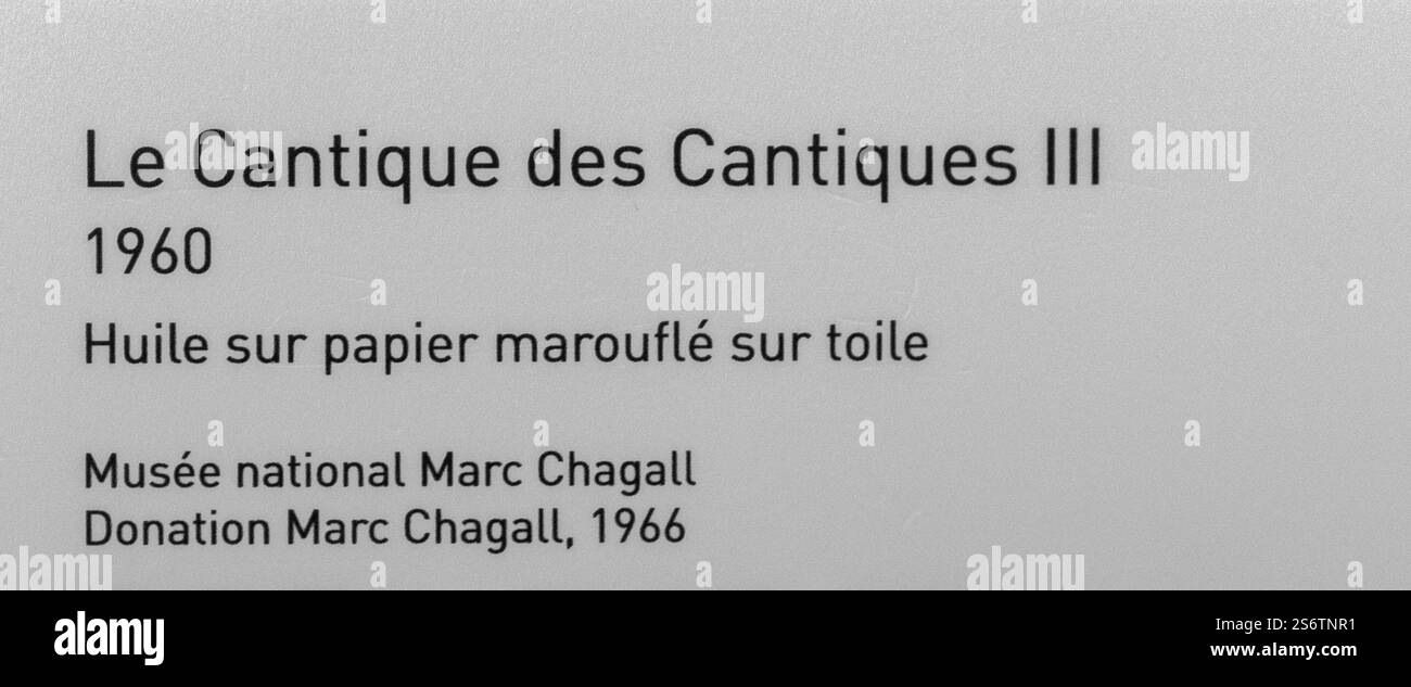 Musée national Marc Chagall (message biblique Chagall), Nice, France Banque D'Images