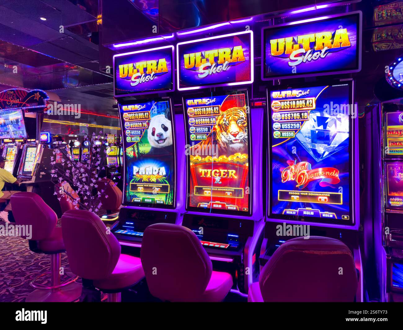 Intérieur d'un casino Banque D'Images