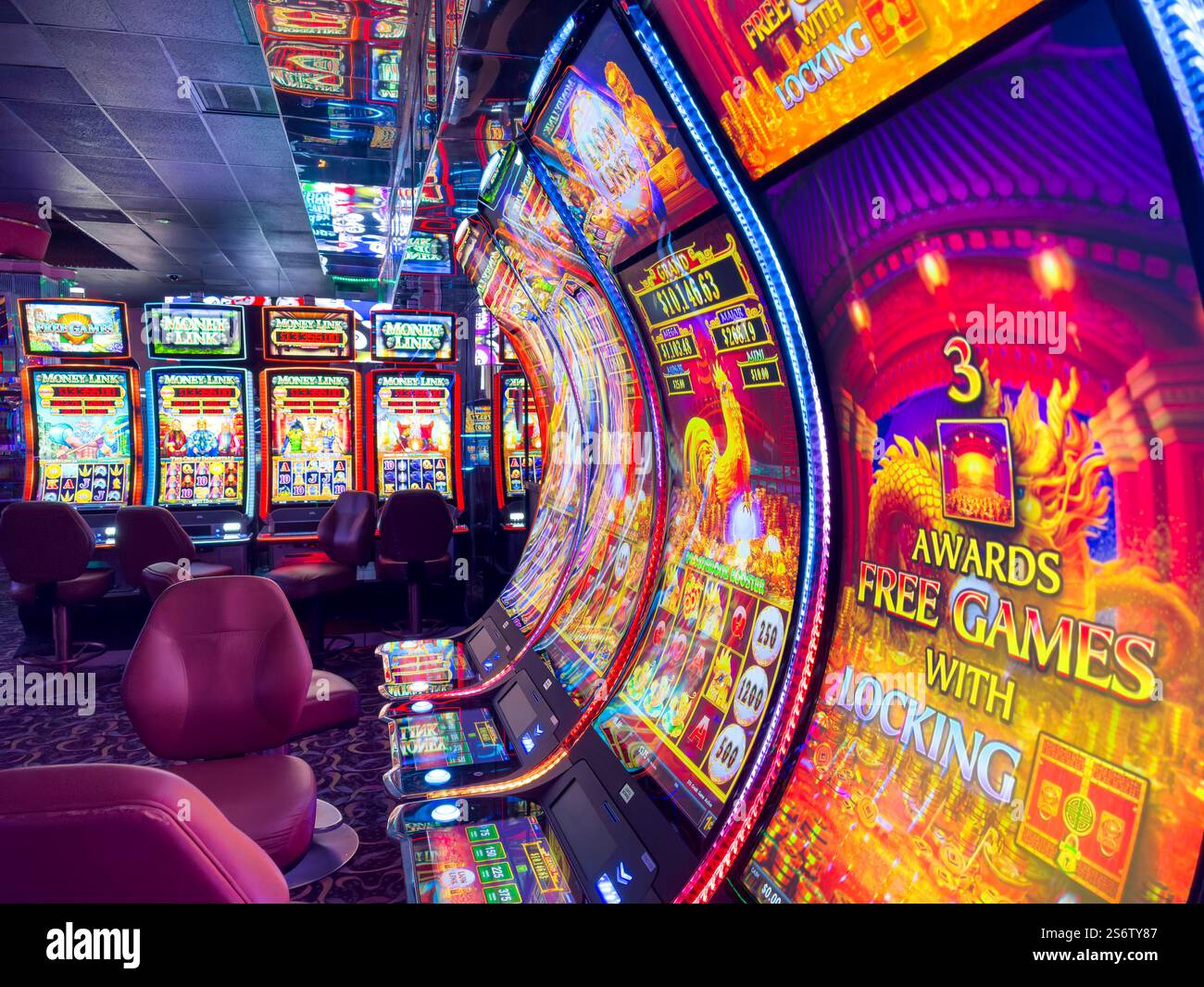 Intérieur d'un casino Banque D'Images