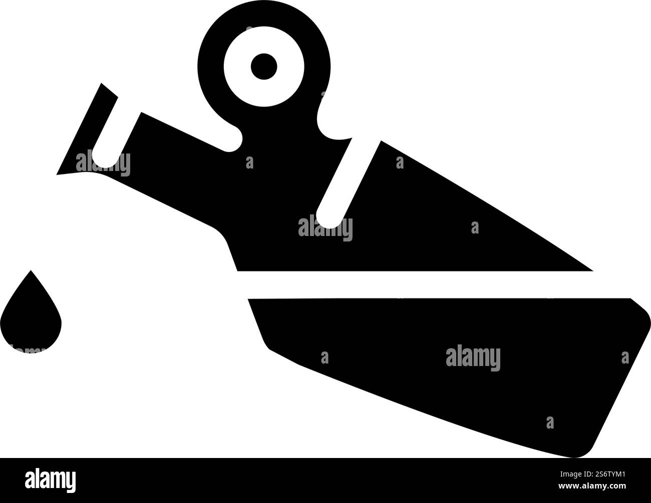 l'huile d'olive ajoute le vecteur d'icône de glyphe. signe d'ajout d'huile d'olive. illustration noire du symbole de contour isolé. huile d'olive ajouter illustration vectorielle d'icône de glyphe Illustration de Vecteur
