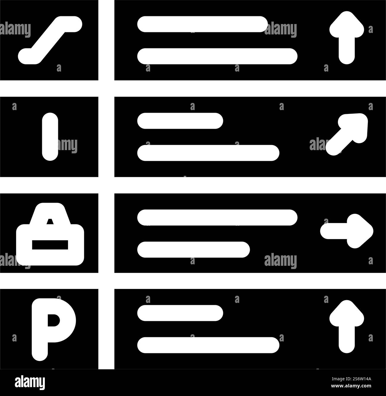 vecteur d'icône de glyphe de direction du pointeur. signe de direction du pointeur. illustration noire du symbole de contour isolé. illustration vectorielle d'icône de glyphe de direction du pointeur Illustration de Vecteur