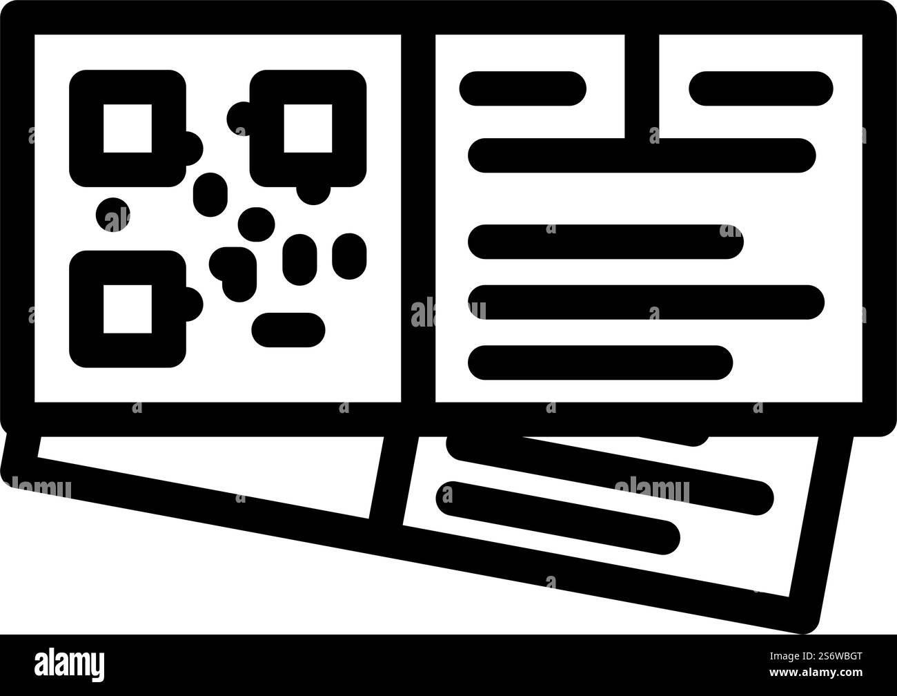 billets pour le vecteur d'icône de ligne de voyage de train. billets pour panneau de voyage en train. illustration noire du symbole de contour isolé. billets pour l'illustration vectorielle d'icône de ligne de voyage de train Illustration de Vecteur