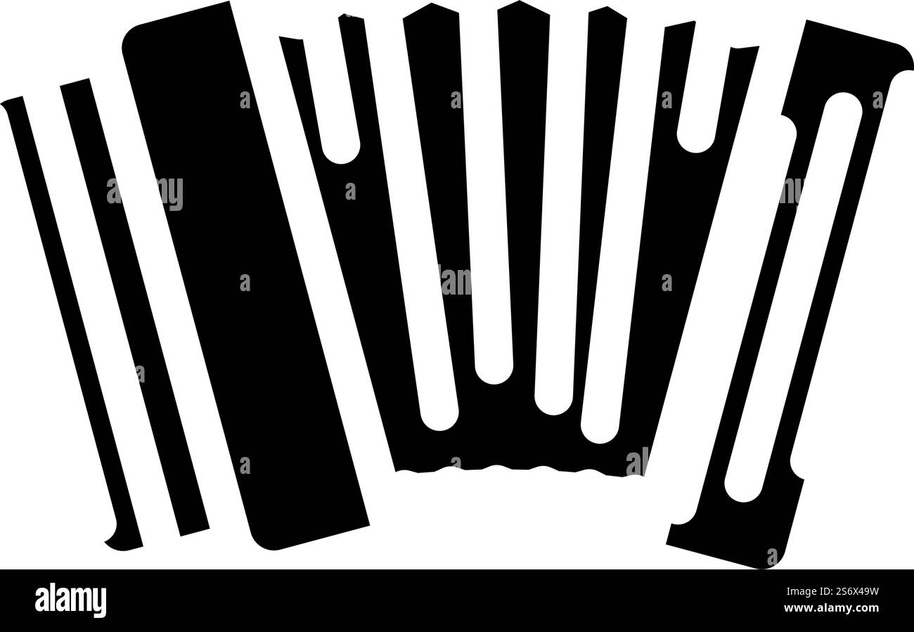 vecteur d'icône de glyphe de musique folklorique. panneau de musique folklorique. illustration noire du symbole de contour isolé. illustration vectorielle d'icône de glyphe de musique folklorique Illustration de Vecteur