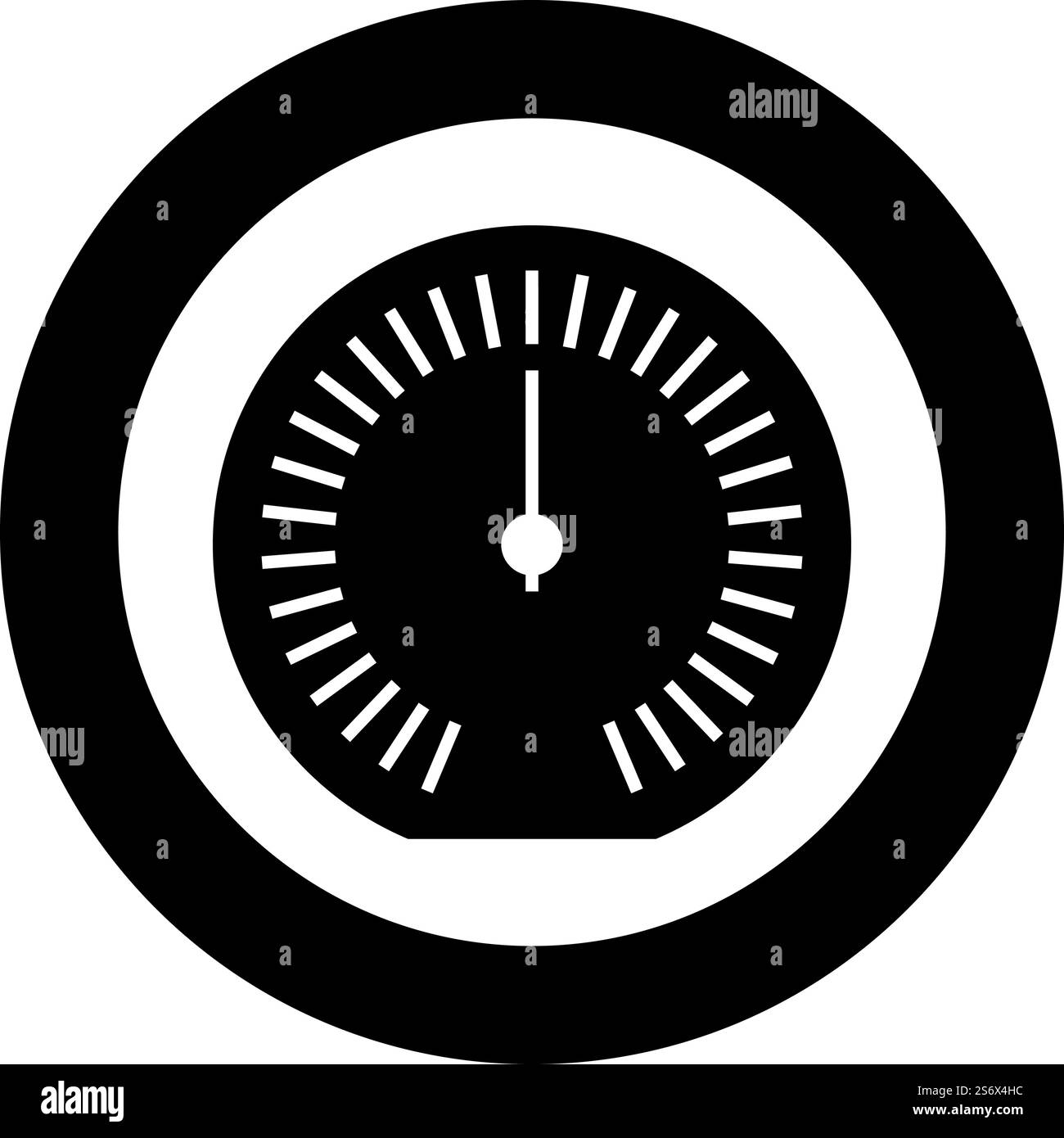 Compteur de vitesse odomètre compteur de vitesse icône de compteur en cercle rond couleur noire illustration vectorielle image plein style simple. Compteur de vitesse odomètre compteur de vitesse icône de compteur en cercle rond couleur noire illustration vectorielle image style plein contour Illustration de Vecteur