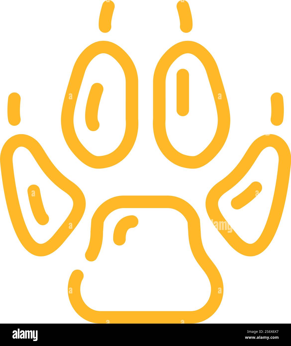 vecteur d'icône de couleur d'impression de sabot animal fox. panneau imprimé sabot animal renard. illustration de symbole isolé. illustration vectorielle d'icône de couleur d'impression de sabot animal fox Illustration de Vecteur