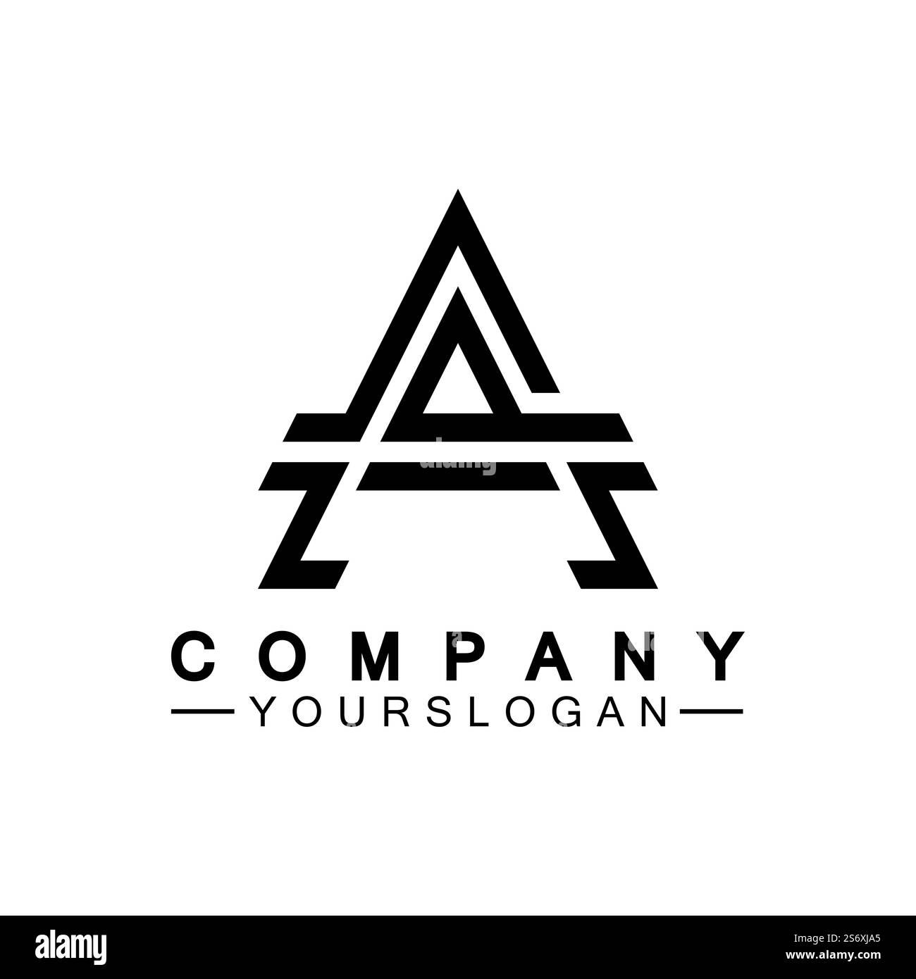 Lettre A Monogram logo Design, marque Logos Designs Vector Illustration Template Illustration de Vecteur