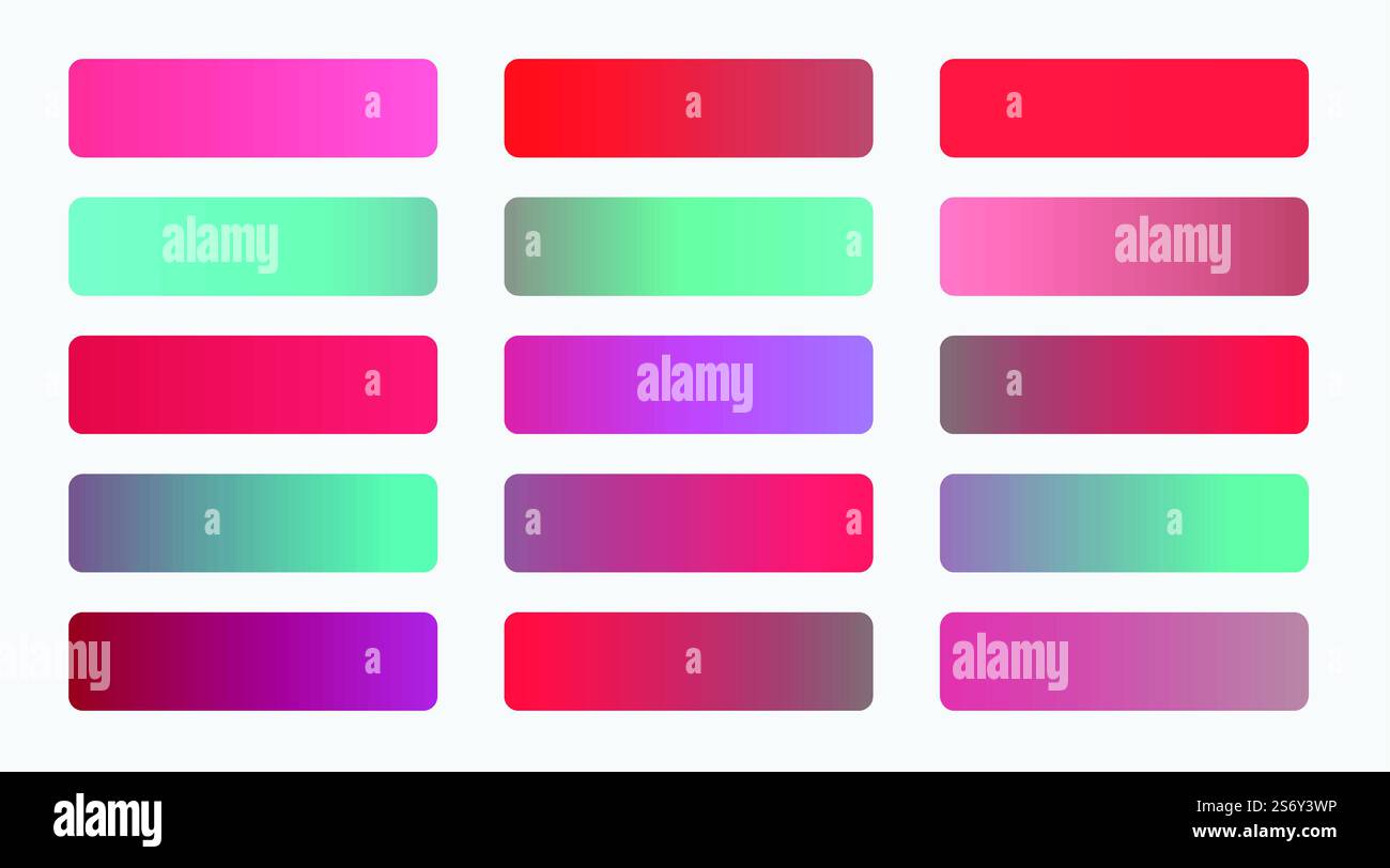 ensemble de dégradés de thème de couleur rouge. ensemble d'illustration vectorielle de dégradés de thème de couleur rouge Illustration de Vecteur