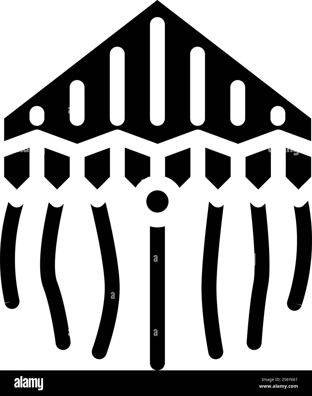 vecteur d'icône de glyphe de cerf-volant delta. signe de cerf-volant delta. illustration de symbole isolé. illustration vectorielle d'icône de glyphe de cerf-volant delta Illustration de Vecteur