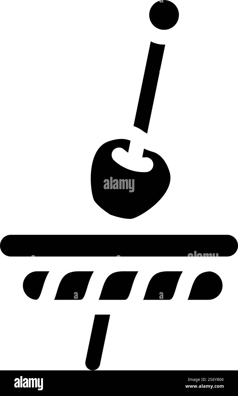 vecteur d'icône de glyphe rouge cerise d'apéritif. apéritif signe rouge cerise. illustration de symbole isolé. illustration vectorielle d'icône de glyphe rouge cerise d'apéritif Illustration de Vecteur