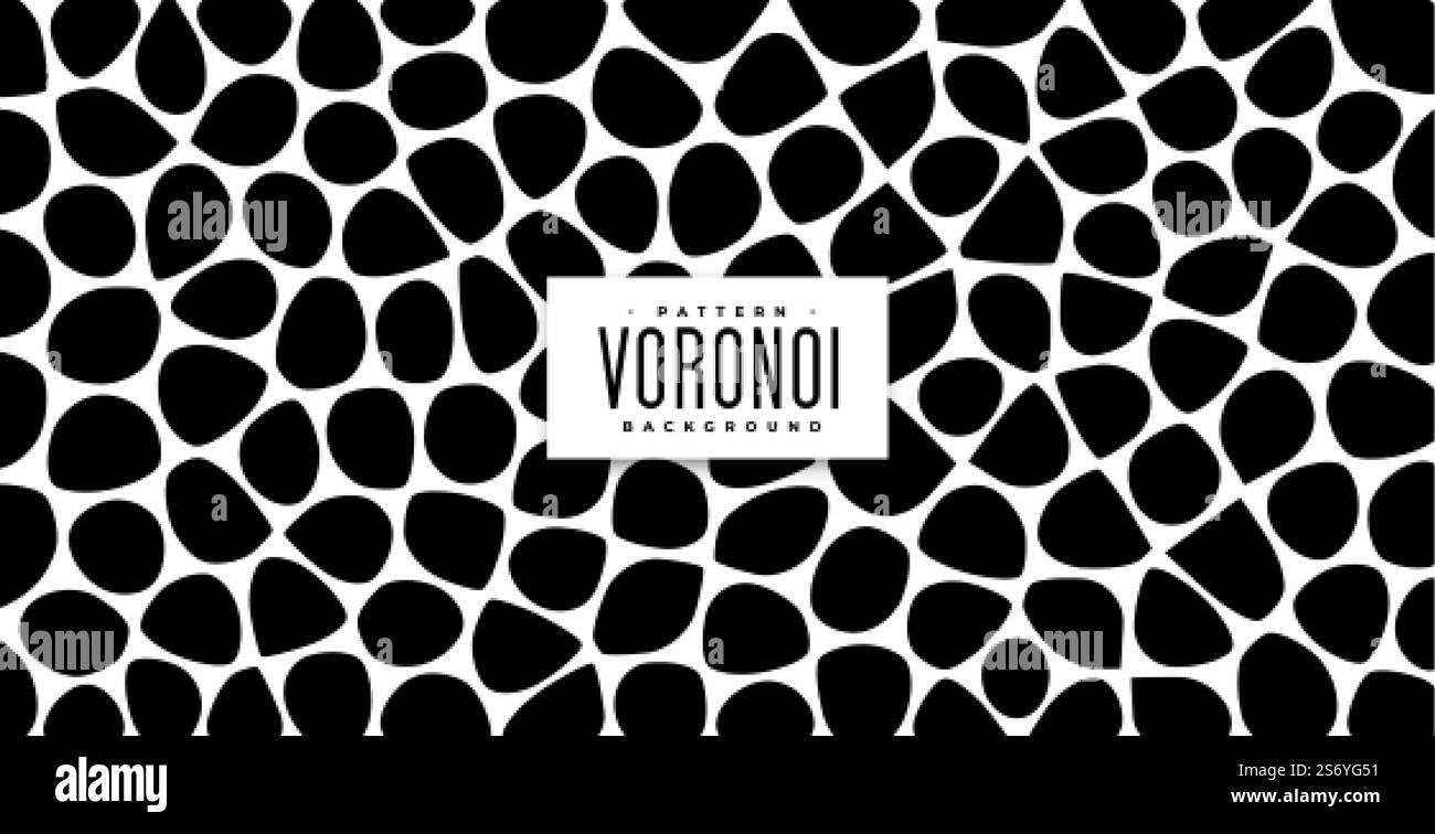motif animal bio abstrait ou arrière-plan voronoi art Illustration de Vecteur