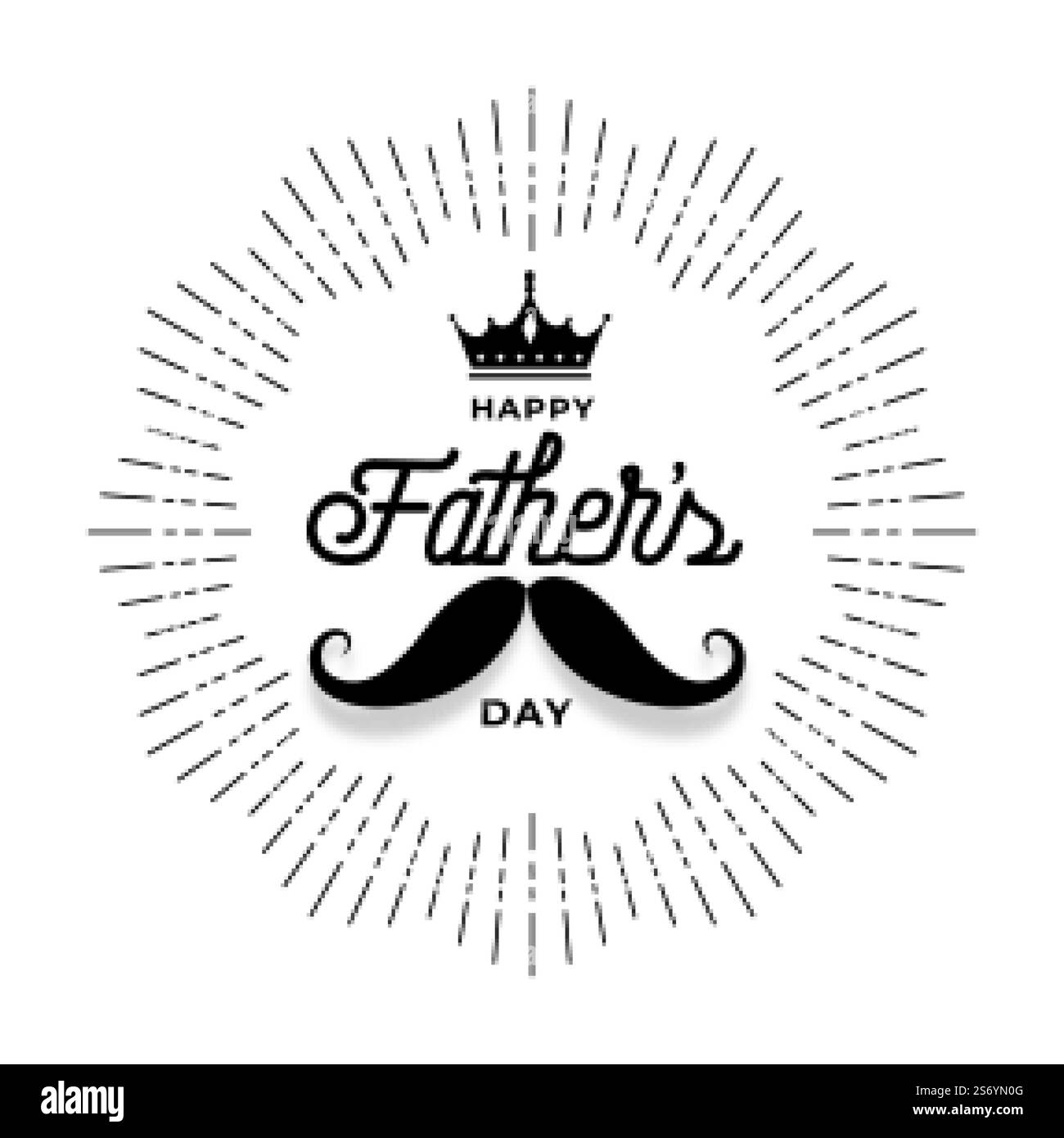 joyeux fête des pères voeux motif carte Illustration de Vecteur