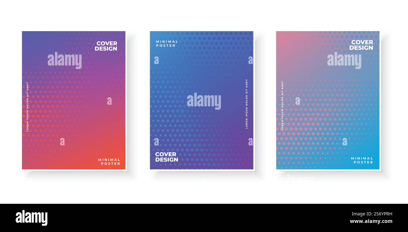 Texture de dégradé multicolore pour un design de couverture minimal Illustration de Vecteur