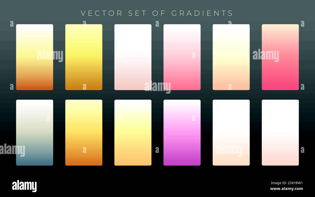 Ensemble élégant de gradients premium Illustration de Vecteur
