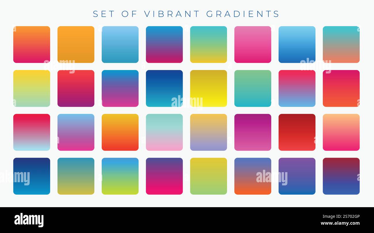 Les gradients lumineux Ensemble de fond dynamique Illustration de Vecteur