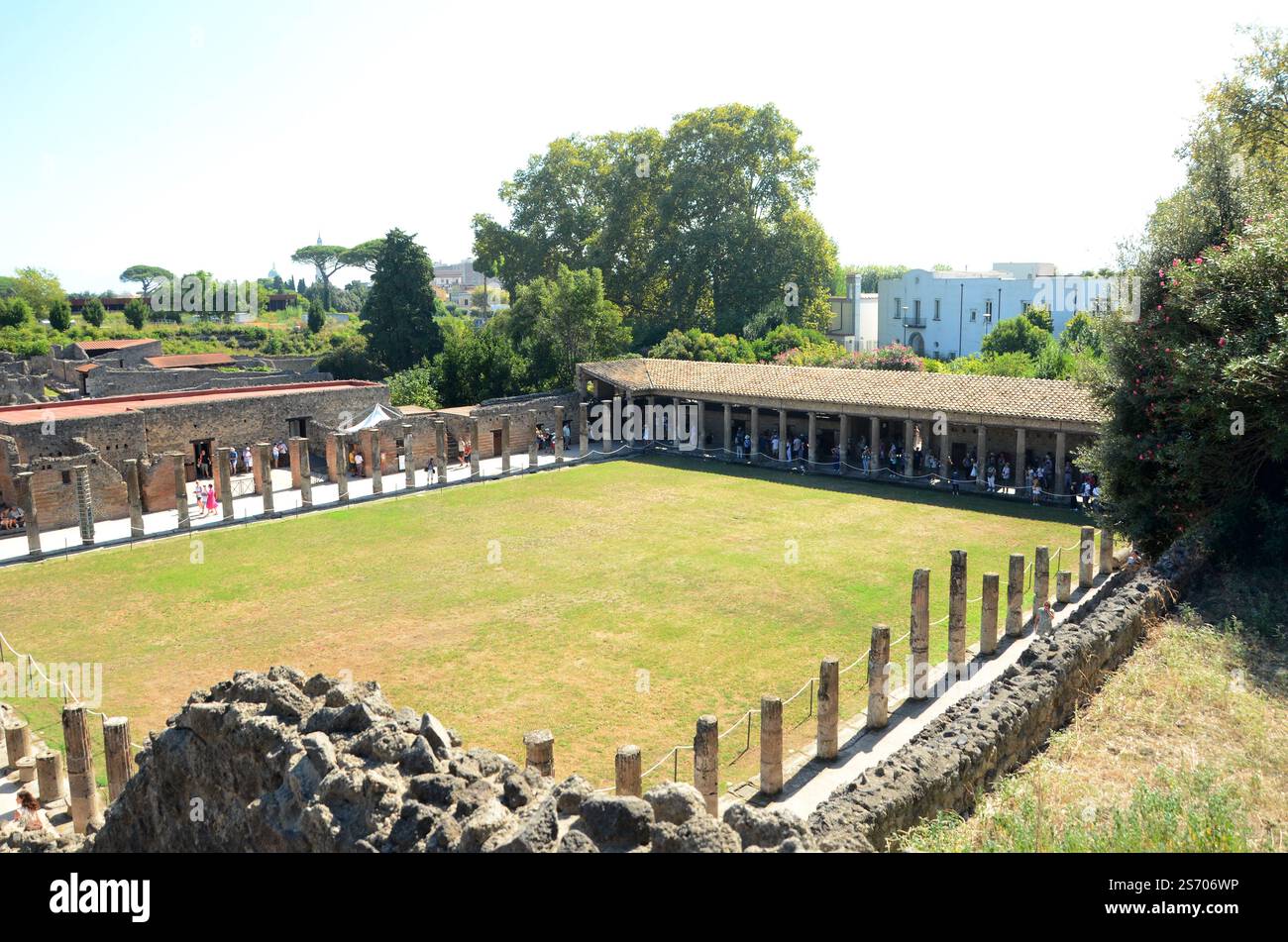 L'Odéon, également connu sous le nom de petit Théâtre Pompéi, Italie Banque D'Images