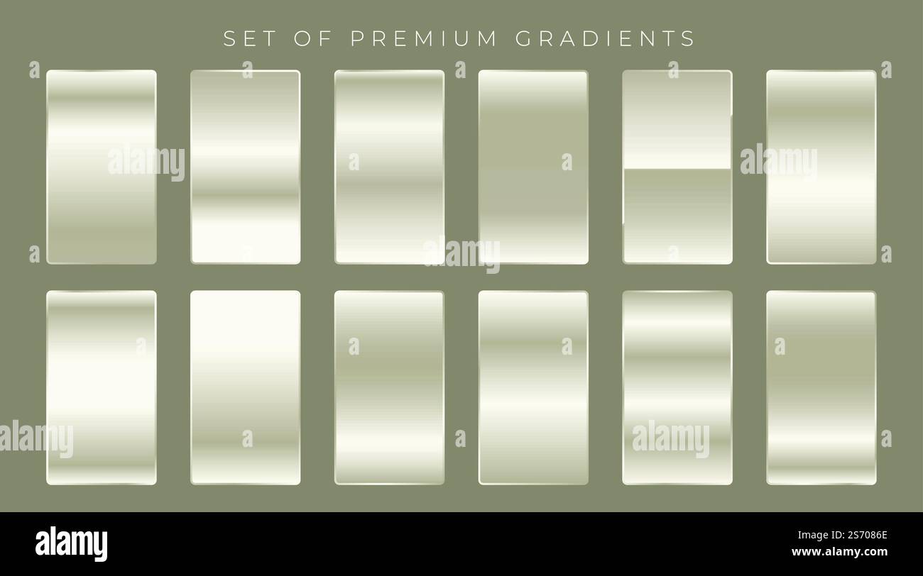 Les gradients brillant set background design Illustration de Vecteur