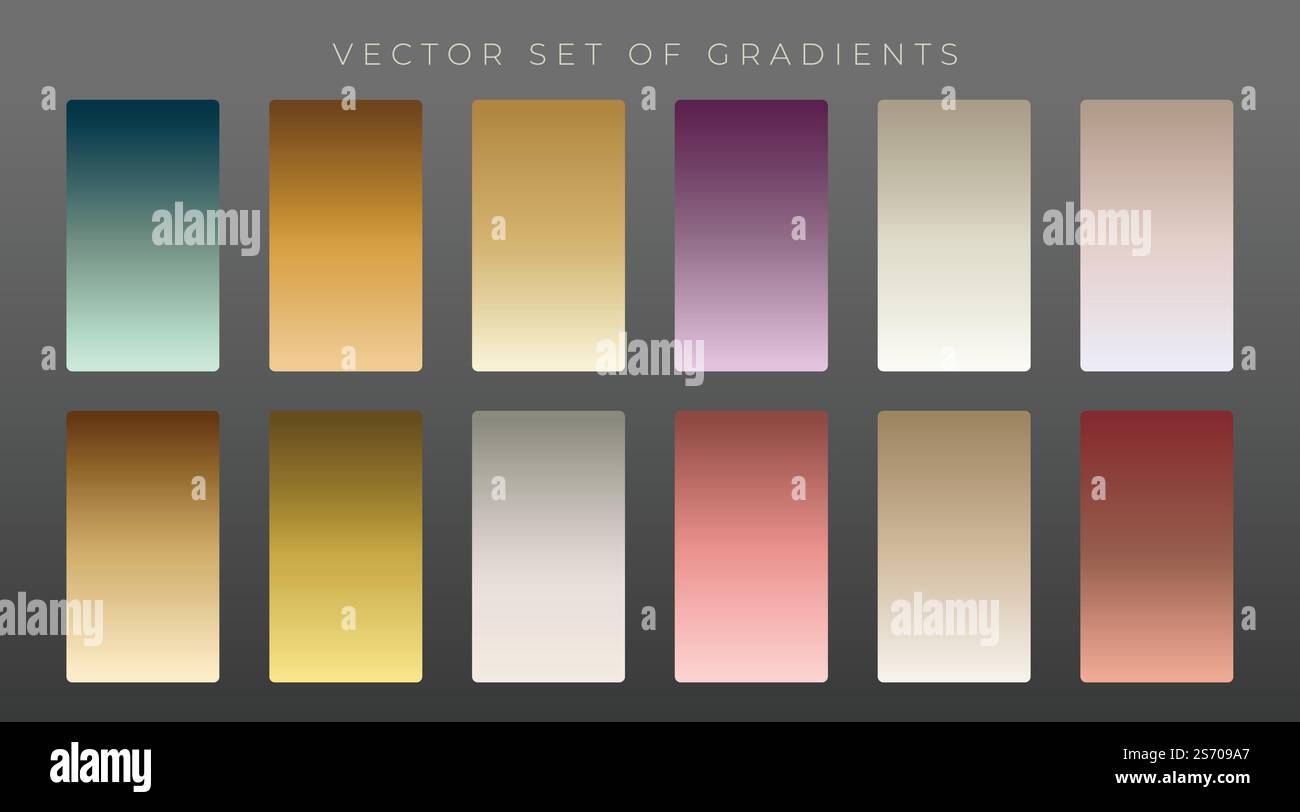 Collection de gradients vintage premium Illustration de Vecteur