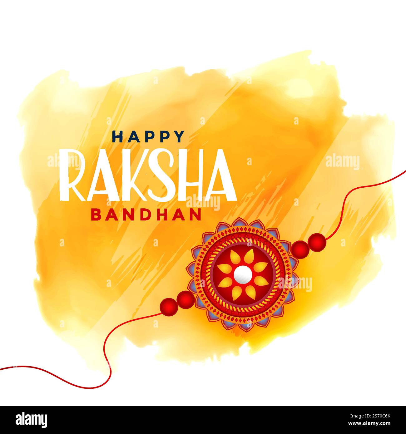 Contexte aquarelle happy Raksha bandhan Illustration de Vecteur